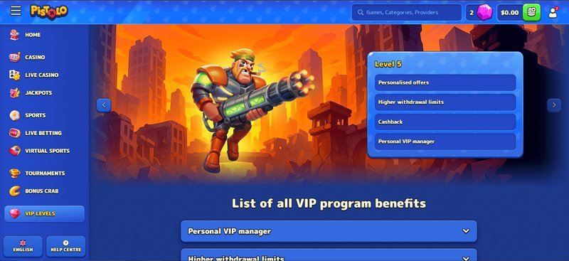 Pistolo Casino Deutschland: Registrieren und Bonus für deutsche Spieler erhalten - overview