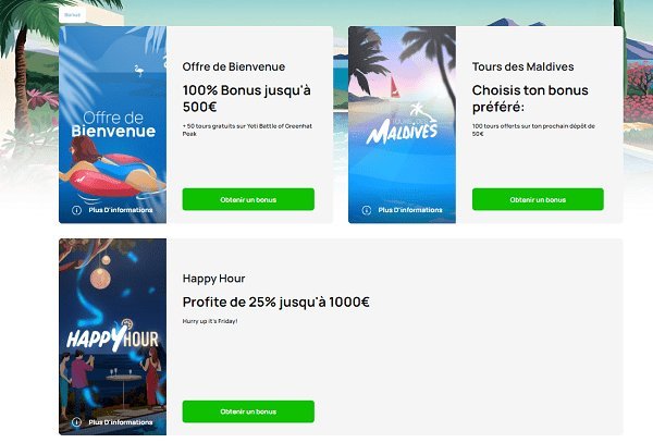 Un aperçu de millionz casino france