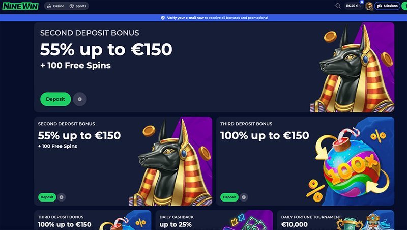 Overview of ninewin online casino